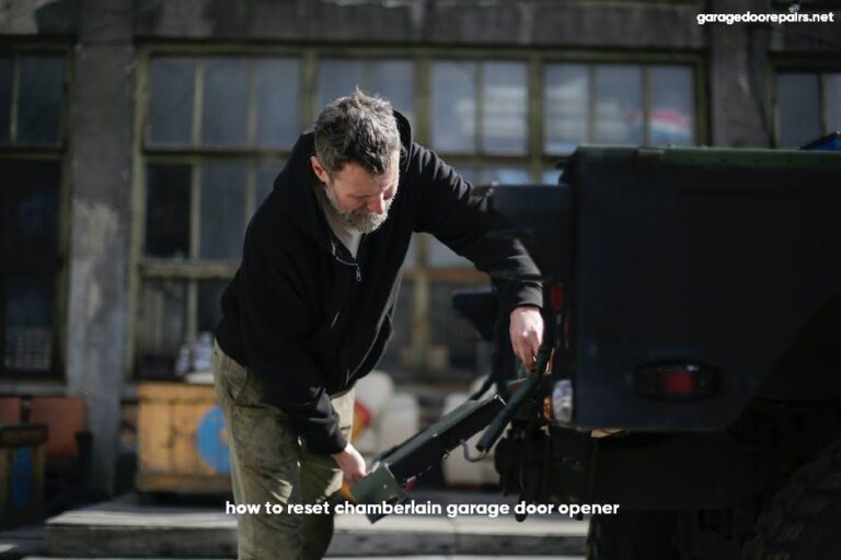 How to reset chamberlain garage door opener? Mastering Garage Door